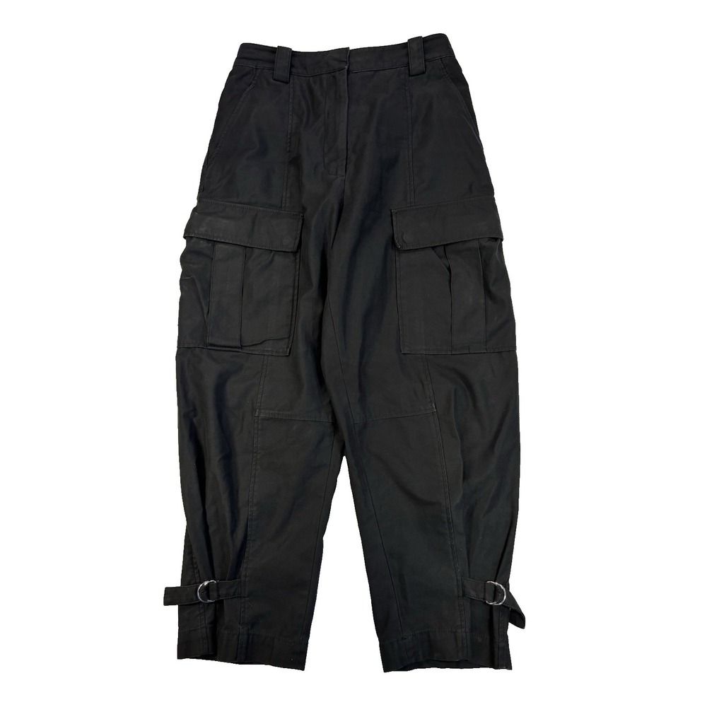 3.1 Phillip Lim Women's 6 Black Utility Cargo Trousers Relaxed Urban Streetwear